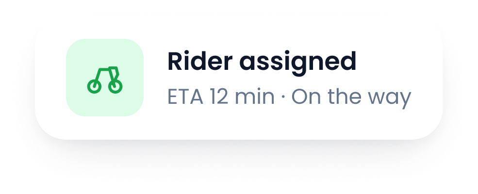 Rider assigned notification